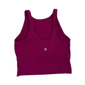 Lululemon Align Magenta High Neck Built in Bra Athletic Tank Size 2 thumbnail 2