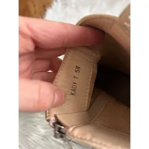 Sparkly western boots with little shiny diamonds, off-white/tan color small size thumbnail 4