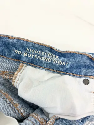 American Eagle Women’s High-Rise Ripped Denim 90s Boyfriend Jean Shorts - 000 thumbnail 5