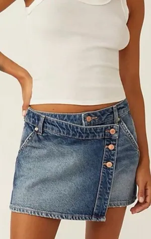 Free People Denim Skirt thumbnail 1