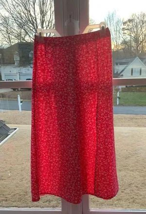 monkeys pink floral skirt thumbnail 1