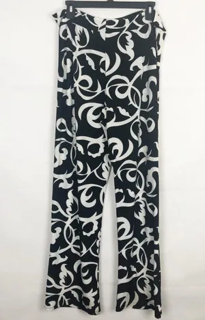 Flirt Pink Women's High Rise Floral Pants Juniors XL thumbnail 6
