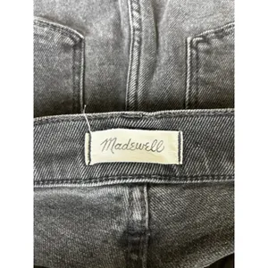 Madewell Cali Demi-Boot Jeans in Bayland Wash: Raw-Hem Edition Black Size 28 thumbnail 3