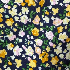 Allegra K Floral Maxi Ruffle Skirt - Black, Yellow, White thumbnail 8