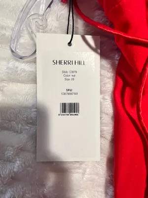 Sherri Hill Red Dress Prom 53879 thumbnail 6