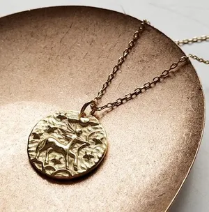 Sterling Silver, Sagittarius necklace , Zodiac thumbnail 1