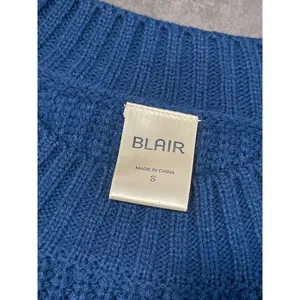 Blair Blue Knit Sweater Cozy Casual Pullover Crewneck size‎ S B-131 thumbnail 2