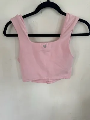 EleVen by Venus Williams Pink Ruched Scoop Crop Tank thumbnail 5
