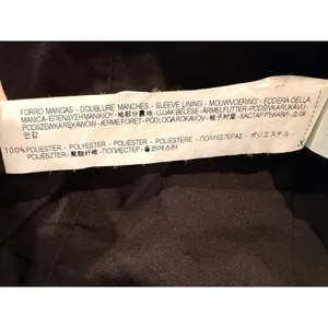 ZARA Trafaluc Genuine Leather Moto Medium Jacket Black Cropped Biker Y2K goth thumbnail 9
