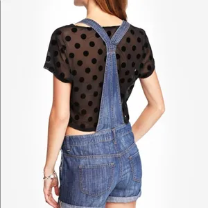 ✨ Express Blue Denim Overall Shorts✨ thumbnail 2