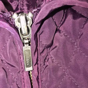 Talbots size small purple quilted zippered vest thumbnail 8