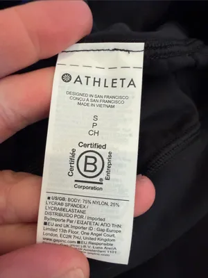 Athleta Black Salutation High-Waist Jogger Pants Size Small thumbnail 4