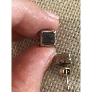 Lot a624 .25 inch length 925 sterling silver earrings stud thumbnail 7