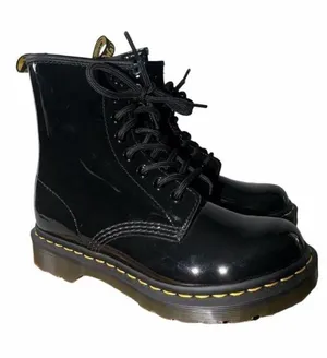 Dr. Martens 1460 Black Patent Leather Lace-Up Boots thumbnail 1