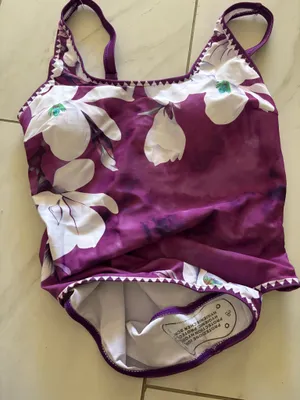 Floral Swimsuit Purple Size M thumbnail 5