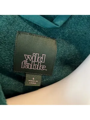 Wild Fable jewel tone/dark teal green shacket S thumbnail 3