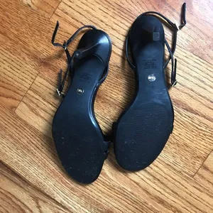 Zara Black Leather Strappy Sandal thumbnail 5