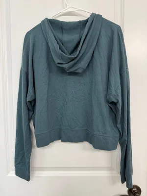Nike Teal Blue Full-Zip Hoodie Women’s M thumbnail 6