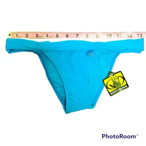 Body Glove Azuro Blue Bali Hipster Bikini Bottom XS NWT Folded Waistband Charm thumbnail 4