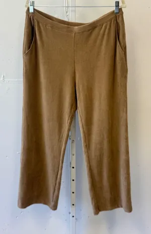 L.L. Bean Petite Brown Tan Corduroy Straight Leg Elastic Waist Pants Women's Lg‎ thumbnail 1