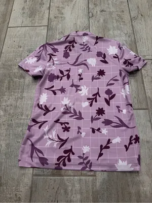 Nike Lilac Floral Short-Sleeve Women's Polo thumbnail 4
