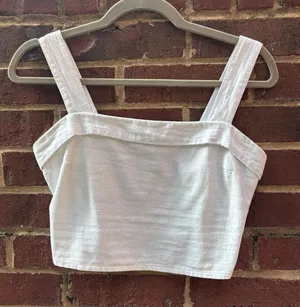 Abercrombie Linen Crop Top thumbnail 1