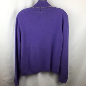 100% Cashmere Lavender Long Sleeve Turtleneck Sweater Croft & Barrow M thumbnail 4