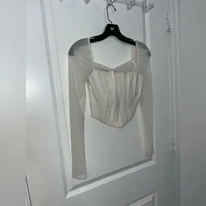 Princess Polly Gypsie Mesh Renaissance Coquette Soft Girl Blouson Corset Top US6 thumbnail 6