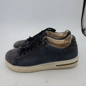 Birkenstock Bend Low Navy Blue Suede Textile Sneakers Womens 38 L7 M5 thumbnail 2