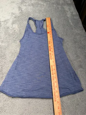 Lululemon Blue twist back Racerback Tank Top thumbnail 6