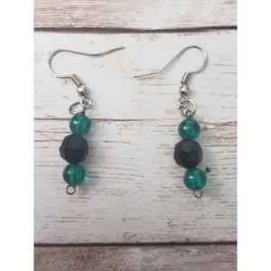 Vintage Earrings For Pierced Ears Beaded Dangle thumbnail 2