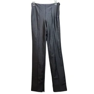 Good American Scuba Trousers Gray, size 2/26 NWOT, zipper to waist & hem thumbnail 2