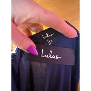 Lulus Alorna Dark Navy Sleeveless Ruffled Maxi Dress Wedding Banquet Small thumbnail 6