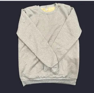 Men gray crew neck thermal sweatshirt with faux fur inside size medium thumbnail 5