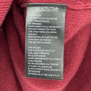 By Anthropologie Burgundy Merino Wool Blend Sleeveless Turtleneck Tunic Belted M thumbnail 4