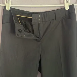 Express Charcoal Mid/Low-Rise Slacks thumbnail 2