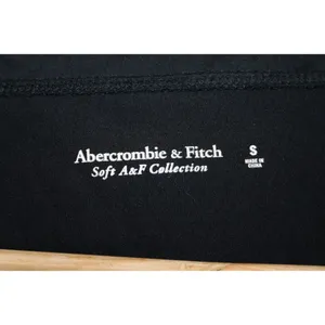 Women's Abercrombie & Fitch Soft AF Black Nylon Long Sleeve V-Neck Bodysuit Sz S thumbnail 3