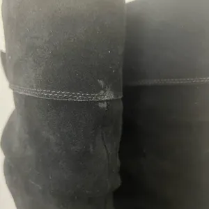 Gianni Bini Black Suede Slouch Knee High low heel Boots Foldover Cuff Size 8M thumbnail 3