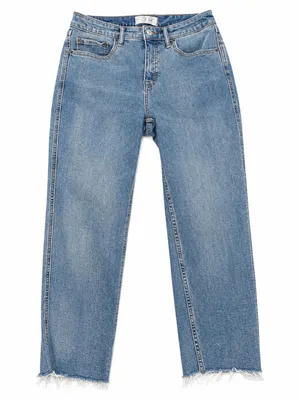 We The Free Aster Straight Leg Jeans Womens 28 Short Blue Excellent Raw Hem thumbnail 1