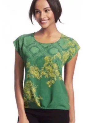 Cabi Women's M Green with Envy Cap Sleeve Style #597 Blouse thumbnail 1