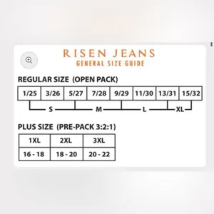 RISEN Jeans High Rise Wide Leg Button Fly Dark Wash Denim Size 2X 18 / 20 NWT thumbnail 12