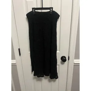 Polo Ralph Lauren Cotton Black Gilter Skirt Elastic Waist Size Large. Night Out thumbnail 4