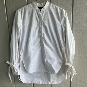Rag & Bone Dylan Long‎ Sleeve Poplin Shirt White Size S thumbnail 3