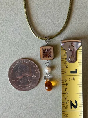 Handmade Czech glass beads mix boho fairy whimsy retro necklace🌿✨ thumbnail 6