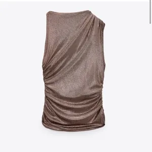 Zara New! Shimmer Sleek Glowy Body Disco Party Top thumbnail 8