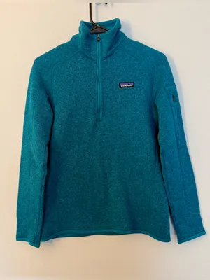 Patagonia Teal Half-Zip Turtleneck Pullover thumbnail 1