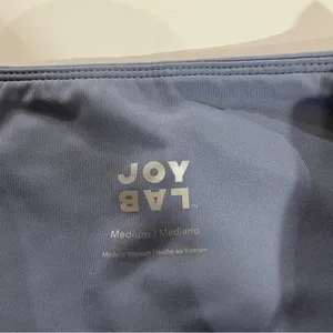 Joy Lab Light Blue High Rise‎ Perforated Cropped Leggings Size M thumbnail 7