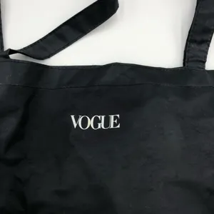 Vintage Vogue Plastic Black Tote Bag thumbnail 2
