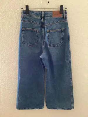 Sézane Blue Denim Cropped Ankle Jeans thumbnail 2