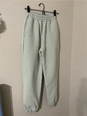 Comfrt Signature Pastel Sweatpants Size XS Green Tea Fleece Lined Light Green thumbnail 8
